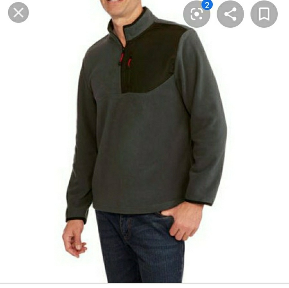 Zip fleece pullover